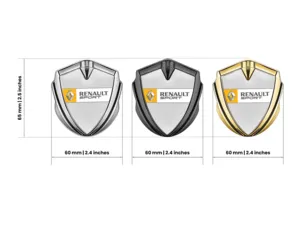 Renault Silicone Emblem Badge Customizable Force Style